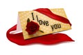 I love you card illustration Royalty Free Stock Photo