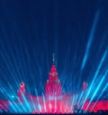 The anniversary of the beginning of the Great Patriotic War. The action `Rays of Victory` at the Moscow