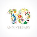 10 anniversary folk logo