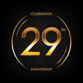 29th anniversary golden bright