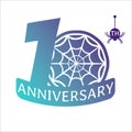 Anniversary pictogram vector icon Royalty Free Stock Photo