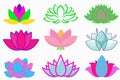 Lotus logo,lotus flowers logos