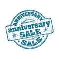 Anniversary sale rubber stamp