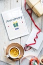 Anniversary Surprise Event Present Concept Royalty Free Stock Photo