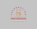 Anniversary 75th celebrating company design logo. design for Banner, background