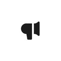 Announcement icon design loudspeaker megaphone symbol. simple clean professional business management concept vector illustration