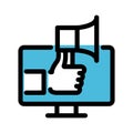 Announcement Isolated fill vector icon which can easily modify or edit