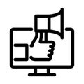 Announcement Isolated Fill Vector icon which can easily modify or edit as you want