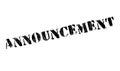 Announcement rubber stamp