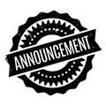 Announcement rubber stamp