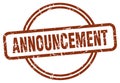 announcement stamp