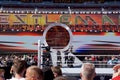 Announcer Michael Cole makes entrance at Wrestlemania 31