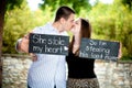 Announcing Our Engagement Royalty Free Stock Photo