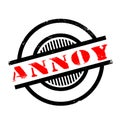 Annoy rubber stamp Royalty Free Stock Photo