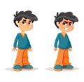 Annoyed Angry Young Boy Expressions Royalty Free Stock Photo