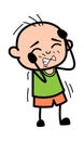 Annoyed Bald Boy Cartoon