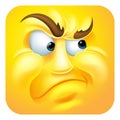 Annoyed Emoji Emoticon Icon Cartoon Character Royalty Free Stock Photo