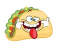 Annoying cartoon illustration of Taco