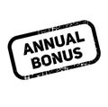 Annual bonus advertising sticker