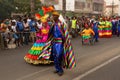 The annual Carnival in the capital in Cape Verde, Praia.