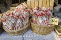 Annual christmas fair at the Main Market Square. Krakow, Poland.