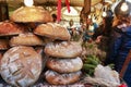 Annual christmas fair at the Main Market Square in Krakow, Poland