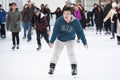 Annual Christmas Ice Rink at the Historic Somerset House Royalty Free Stock Photo