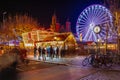 The annual Christmas market Magical Maastricht Vrijthof in downtown Maastricht at the Vrijthof square Royalty Free Stock Photo