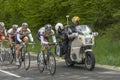 the annual classic bicycle race around the Henninger turm takes place in best weather conditions