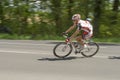 the annual classic bicycle race around the Henninger turm takes place in best weather conditions