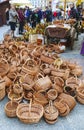 Annual easter fair at the Main Market Square. Krakow, Poland. Royalty Free Stock Photo