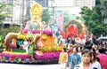 annual flower festival parade in Chiang Mai, Thailand