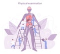 Annual and full health examination of internal organs concept.