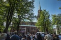 The annual gala men and youths Pilgrimage to Our Lady of Piekary Slaskie.