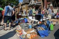 Annual Glebe garage sale in Ottawa, Canada Royalty Free Stock Photo