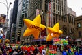 The annual Macy`s Thanksgiving Day parade along Avenue of Americas