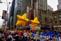 The annual Macy`s Thanksgiving Day parade along Avenue of Americas