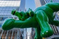 Annual Macy\'s Thanksgiving Parade on 6th Avenue. Baby Dino balloon