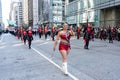 Annual Macy\'s Thanksgiving Parade on 6th Avenue. Raiderland Texas band