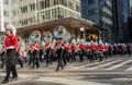 Annual Macy\'s Thanksgiving Parade on 6th Avenue. Rutgers University Marching Band