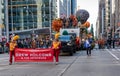 Annual Macy\'s Thanksgiving Parade on 6th Avenue. Tennessee music band Drew Holcomb and Neighbors