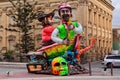 Annual Mardi Gras Mardi Gras Grand parade on the Maltese street of allegorical floats during carnival celebration