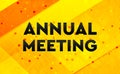 Annual Meeting abstract digital banner yellow background