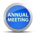 Annual Meeting blue round button