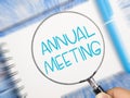 Annual Meeting, Motivational Business Words Quotes Concept