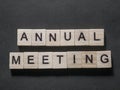 Annual Meeting, Motivational Business Words Quotes Concept