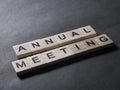 Annual Meeting, Motivational Business Words Quotes Concept
