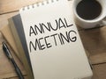 Annual Meeting, Motivational Business Words Quotes Concept