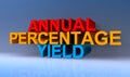 Annual percentage yield on blue