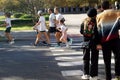 Couple watching as Public in Herri Krosa Bilbao 2023 amateur race